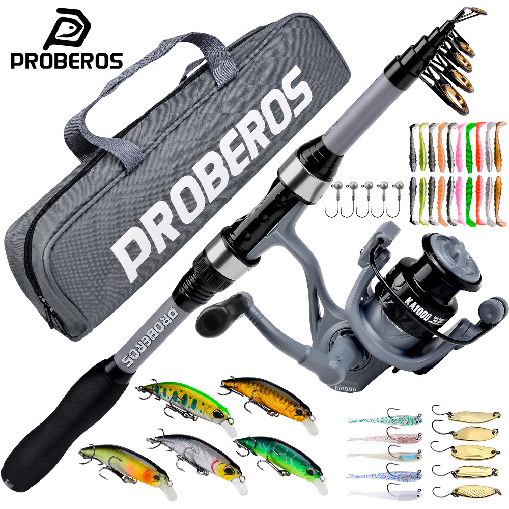 Portable Telescopic Fishing Ro - Freshwater Line recension och pris