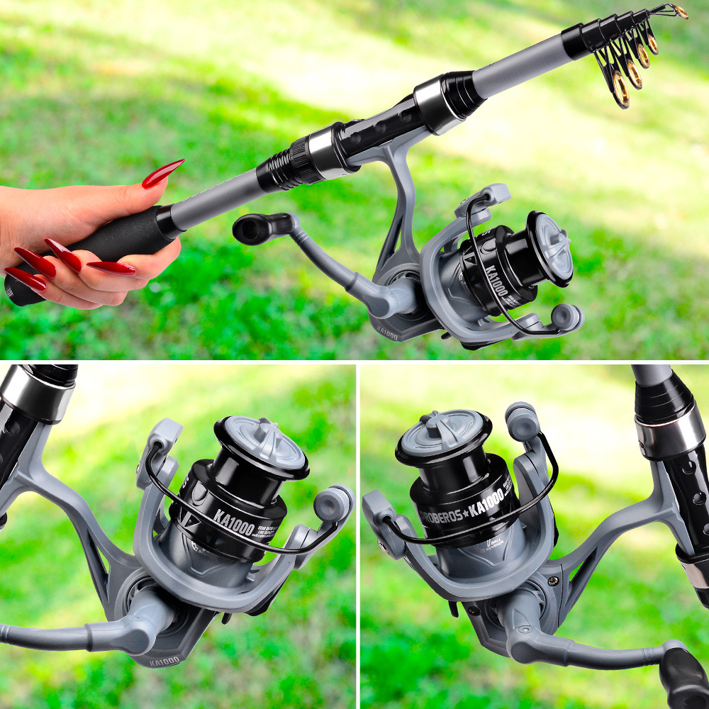 Portable Telescopic Fishing Ro - Freshwater Line recension och pris