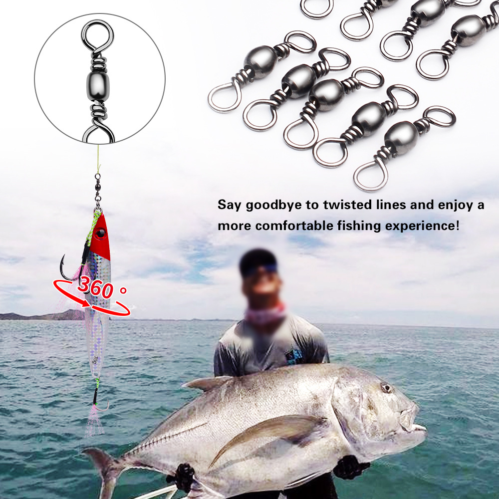100Pcs Fishing Swivels Connect - Leader Line recension och pris