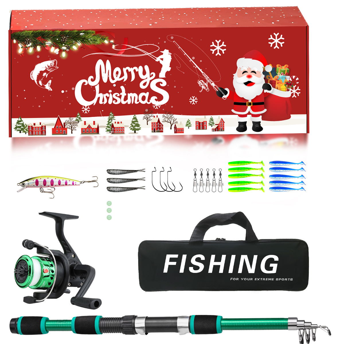 Christmas Gift Fishing Set Tel - Freshwater Line recension och pris