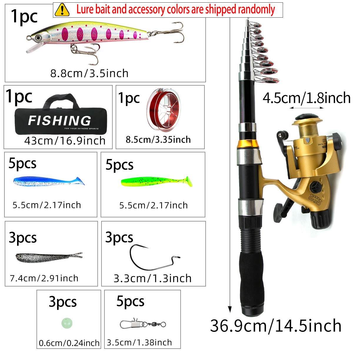 Portable 1.8m 2.1m Telescopic  - Freshwater Line recension och pris