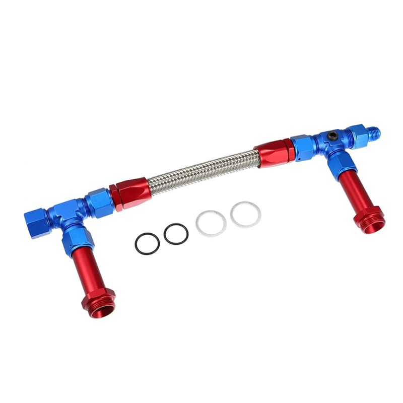 8AN Dual Feed Fuel Line To 7/8 - Braided Line recension och pris