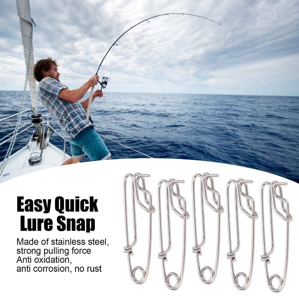 5PCS Durable Stainless Steel L - Saltwater Line recension och pris
