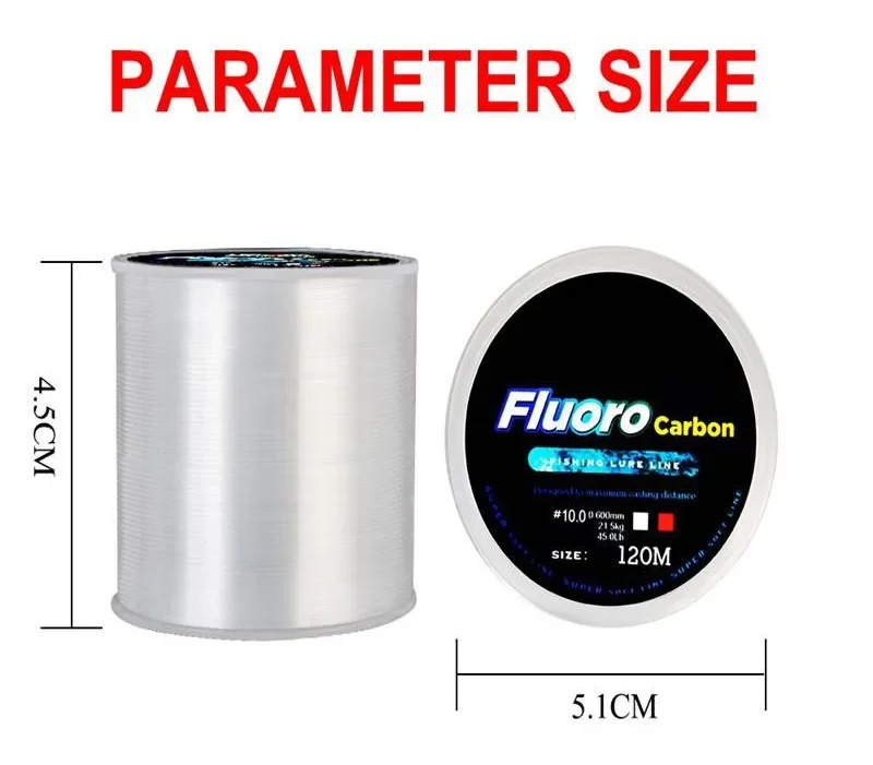 Fishing Line 120M 0.20mm-0.60m - Fluorocarbon Line recension och pris